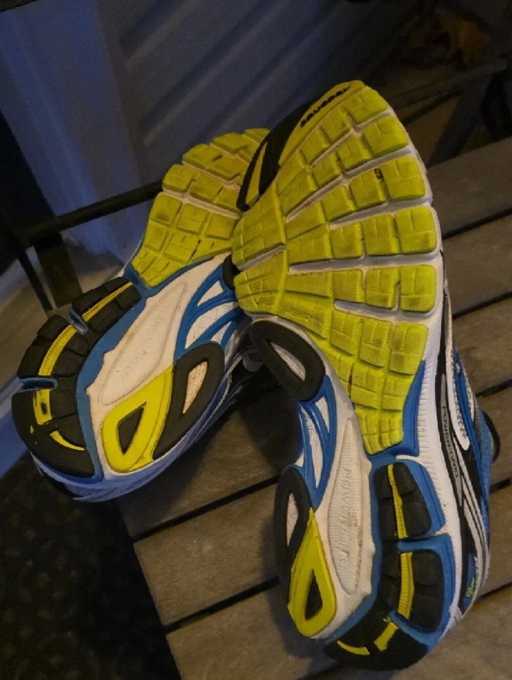 Saucony Power Grid Guide Men's White/Blue Running Sneakers - Size 11